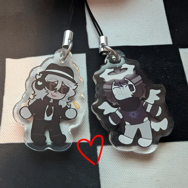 Forsaken Acrylic phone charms  | Two time, Chance, Elliot，007n7，Cute cartoon game Character pendant