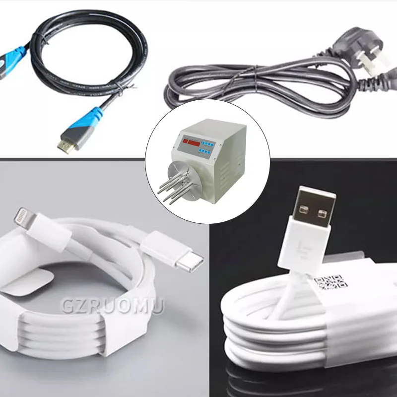

Semi-automatic 400W Winding Machine For 10M USB Telephone AC/DC Power Cord Below 8mm Wire Diameter