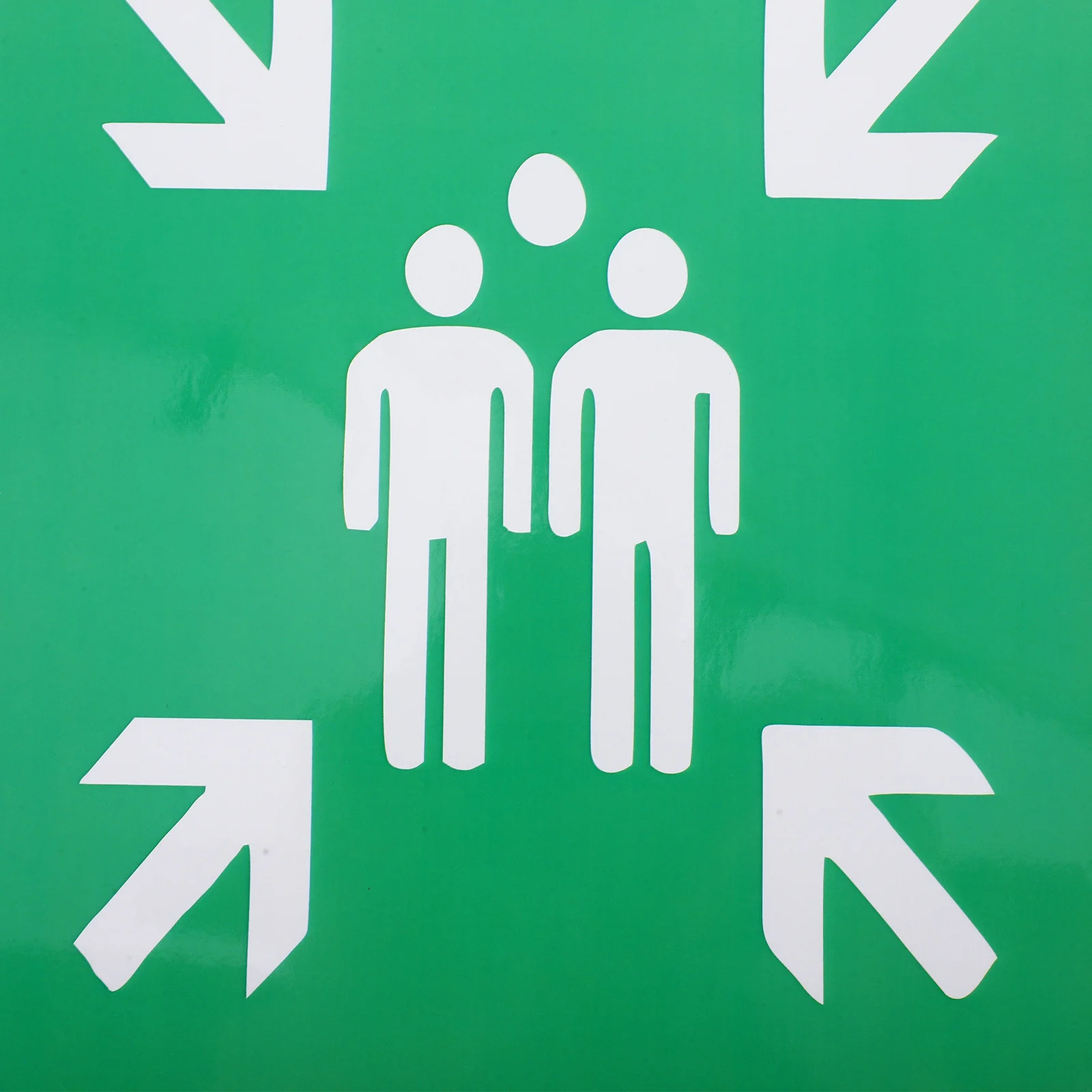 Señal de punto de montaje de emergencia, calcomanía de seguridad de Pvc autoadhesiva de alta visibilidad para escuelas, oficinas, refugios subterráneos, 5 uds.