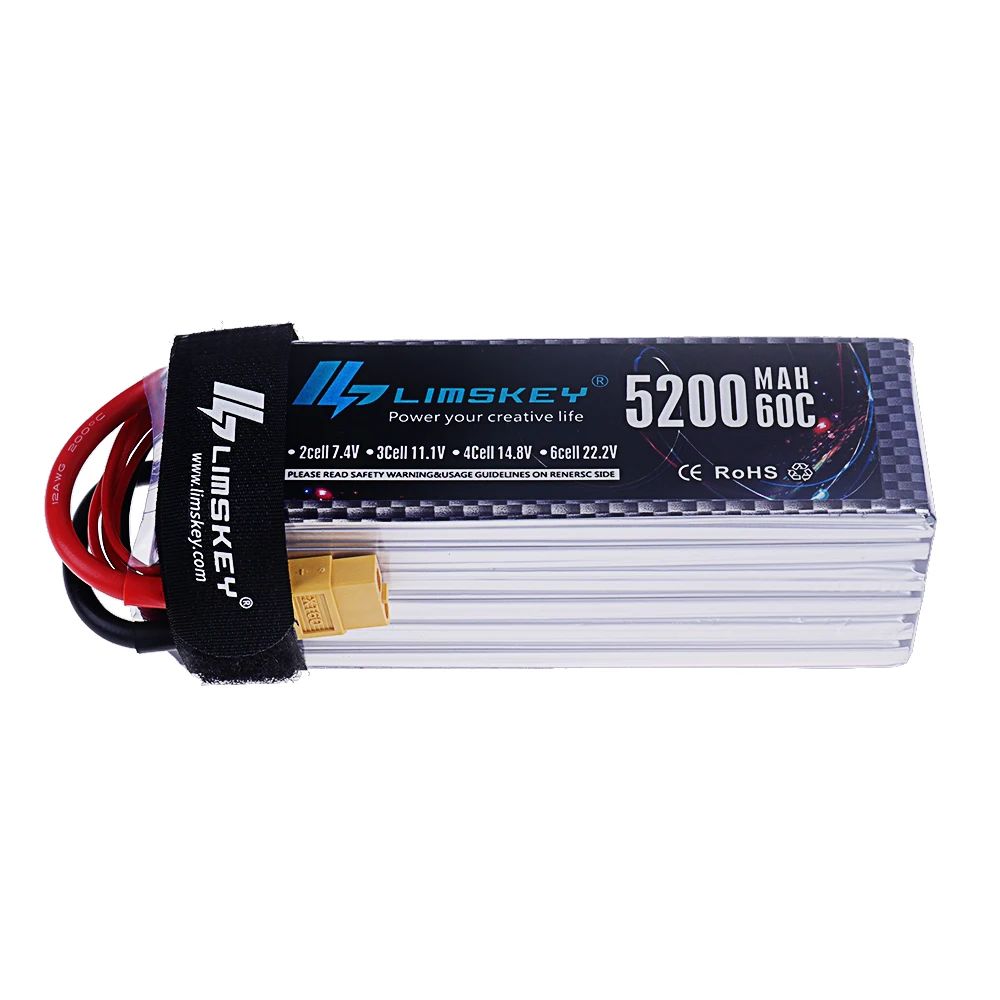 6S 5200mAh แบตเตอรี่ Lipo 22.2V 60C พร้อม XT60/T Plug สําหรับไฟฟ้าของเล่นถัง RC รถรถบรรทุกรถไฟ Buggy เรือ Drone รุ่น RC อะไหล่