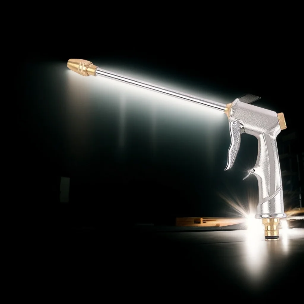 

Motorcycle High-Pressure Water Gun & Brass Nozzle - Aluminum Gun for Ultimate Car Wash Cleaning Power