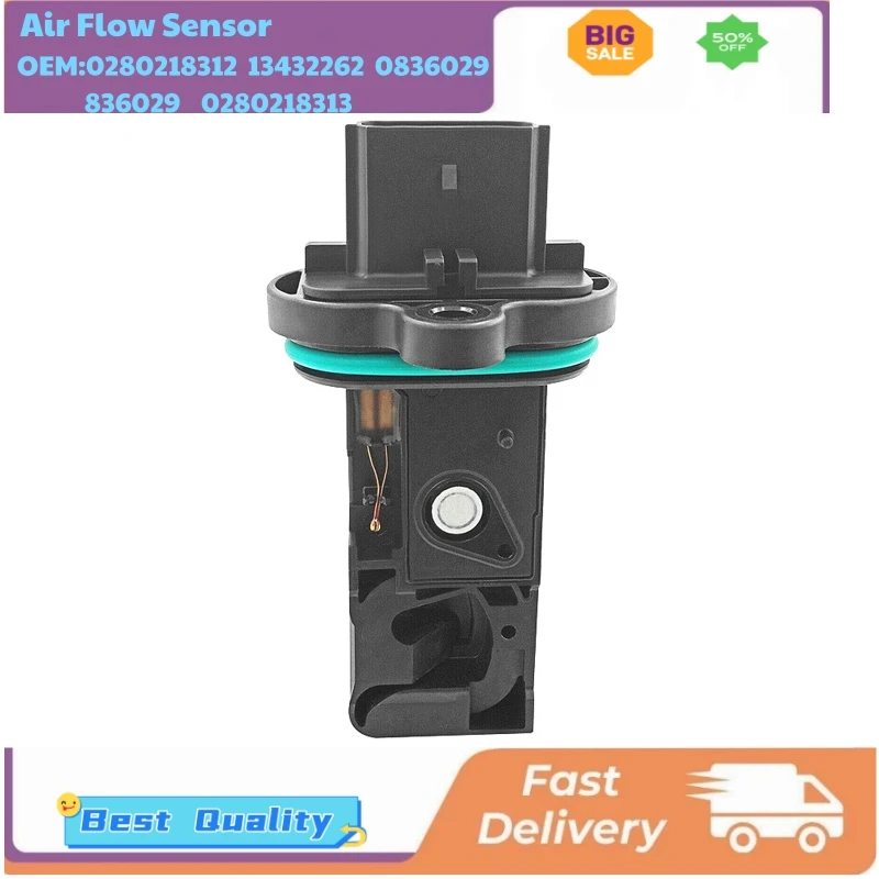 

Auto Mass Air Flow Sensors 0280218312 13432262 0836029 836029 0280218313 Air Flow Meters for Buick Chevrolet Cruze VW