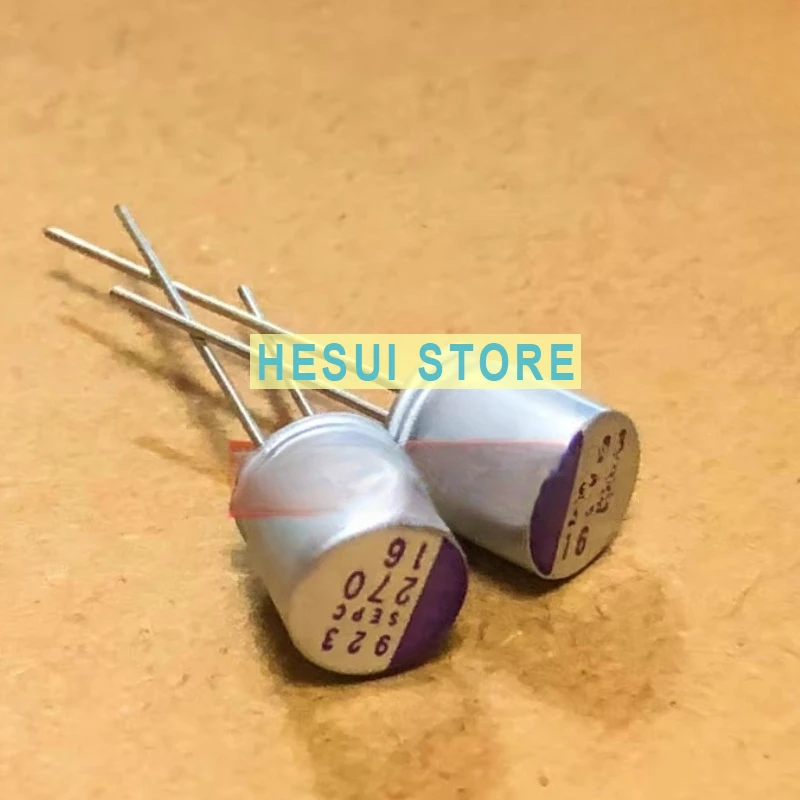 Panasonic solid state electrolytic capacitor 16V270UF SEPC 8X9 16SEPC270MX in-line solid state capacitor