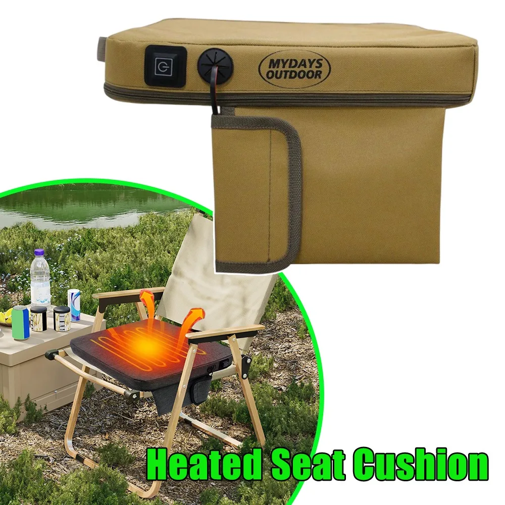

Heated Seat Cushion Waterproof Anti Cold Outdoor Heating Pad 3 Adjustable Temperature Winter Camping Stadium Bench Sports Mat