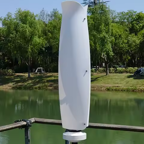 10KW Vertical Axis Wind Turbine VAWT 48V/120V/220V Off-Grid with MPPT Controller for Home Farm Residential Wind Power Generator