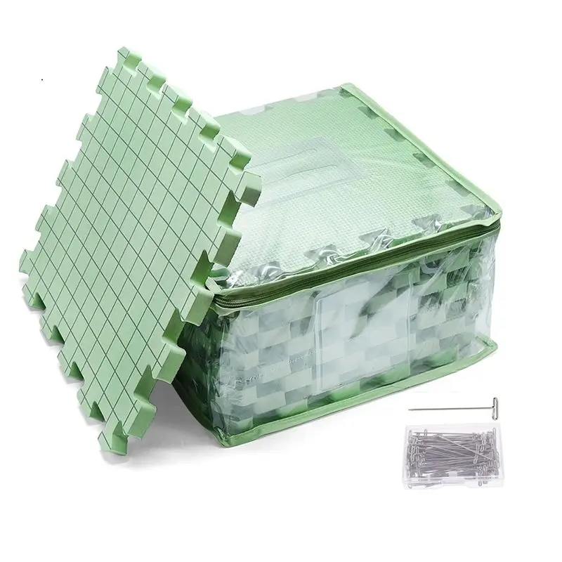 

Fresh Foam Blocking Mats Knitting Extension Kit Thick Precise Blocking Boards With T-Pins DIY Knitting And Crochet Replacement P