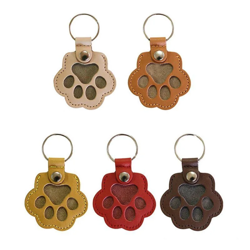 Pet Hair Keepsake Keychain Leather Memorial Locket for Storing Dog Cat Fur, Cute Pet Loss Gift, Remembrance Key Ring Bag Charm image 6