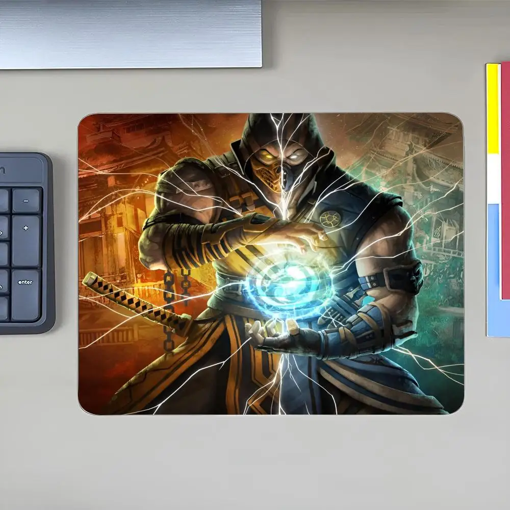 Game About M-Mortal K-Kombater MINISO Mouse Pad Anime Game Mouse Pad High Quality Small Desk Pad Rubber Laptop Desk Pad