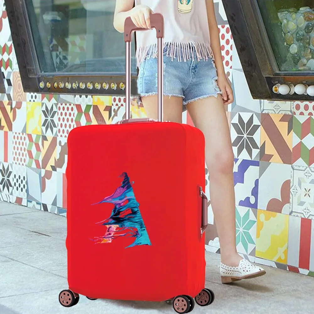 Luggage Case Scratch Resistant Thicken Travel Accessory Cover Paint Print Trolley Protective Covers Apply To 18-28 Inch Suitcase