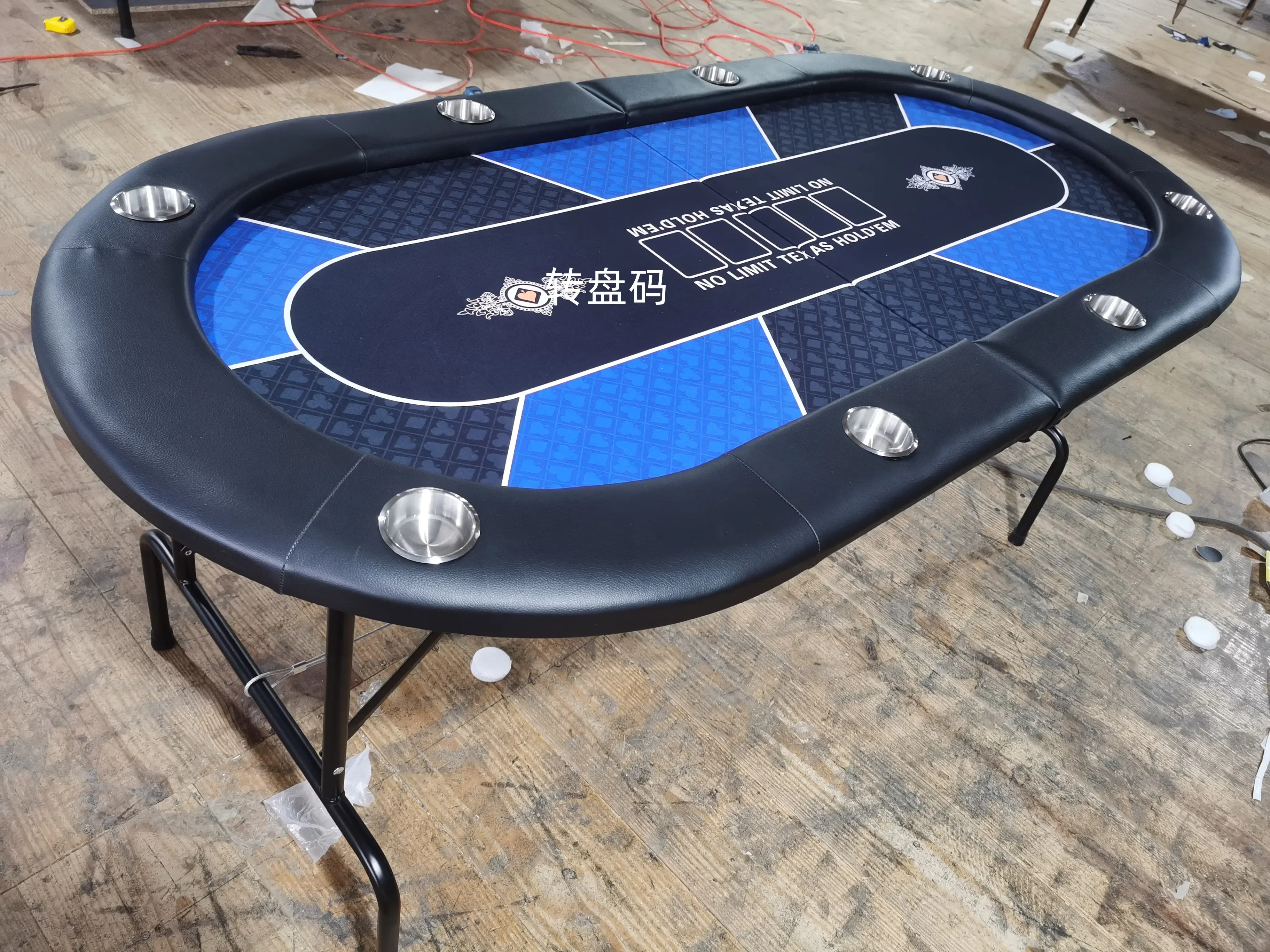 A Texas Poker Chess Room Dedicated Chips Table Legs Desktop Foldable Color Size Customizable Tablecloth