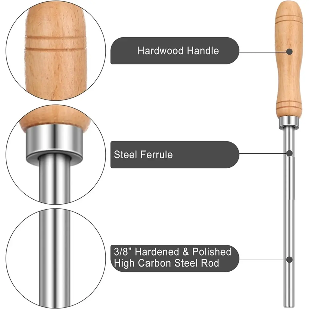 Card Scraper Burnisher & 4-Piece Cabinet Set product image