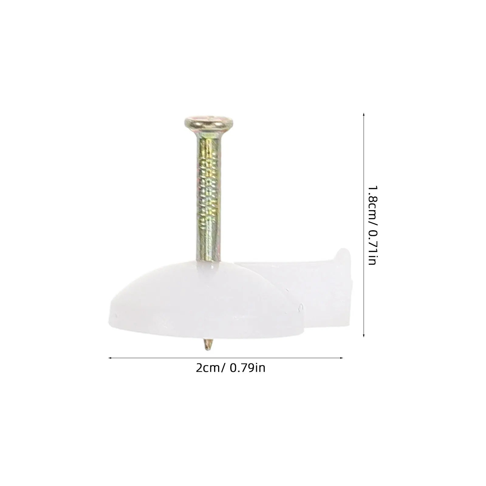 100 قطعة مسامير الاسمنت البناء الإبهام المسامير التثبيت السريع تصميم كبير الرأس DIY بها بنفسك مشاريع أداة متعددة الاستخدامات مسامير البناء لجدار الطوب #6