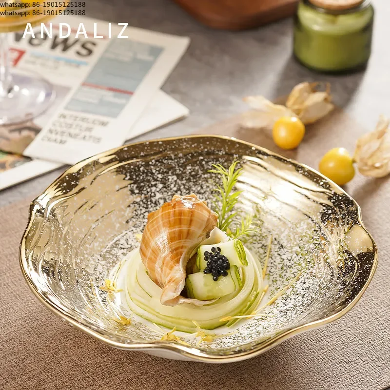 Creative Bowl Salad Special-shaped Large Noodle Soup Bowl Plate Ceramic