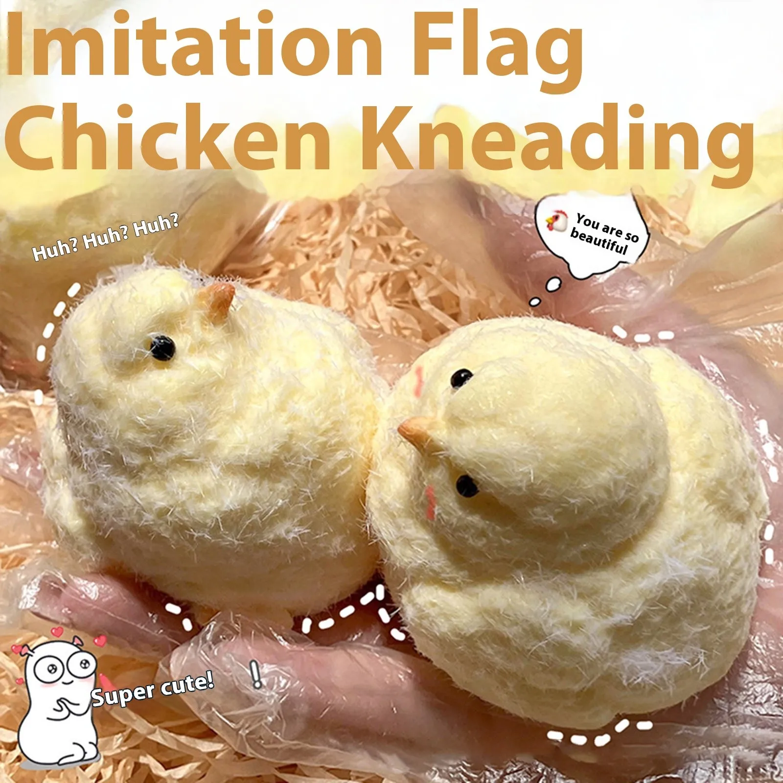 Diy Ambachten Voor Kinderen Feest Siliconen Hen Chick Kneden Muziek Handgemaakte Reeks Kip Kneden Grappige Vent