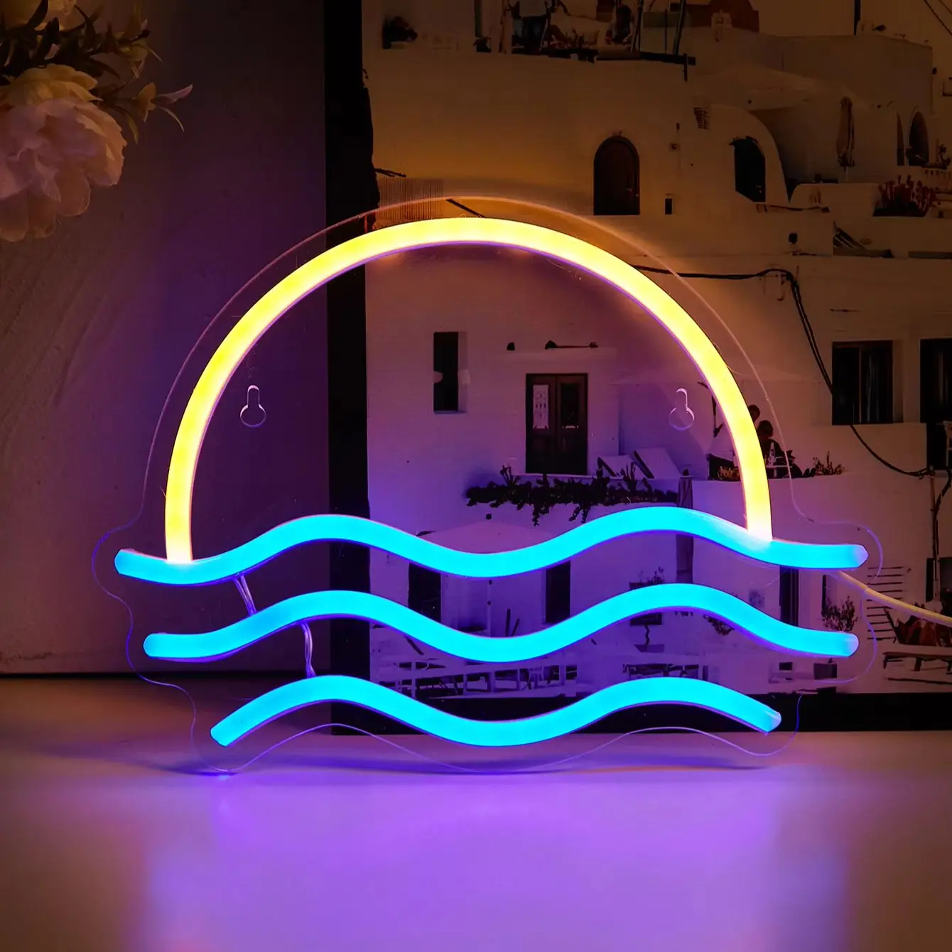Chi-buy LED Neon sunset USB Powered Neon Signs Decor Lamp Signs Birthday Gift Wall Art For Bedroom Room Bar Shop