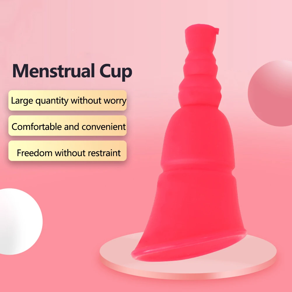 

Period Cups Portable Silicone Lady Menstrual Period Cup Anti-side Leakage Comfortable To Use Female Menstrual Product