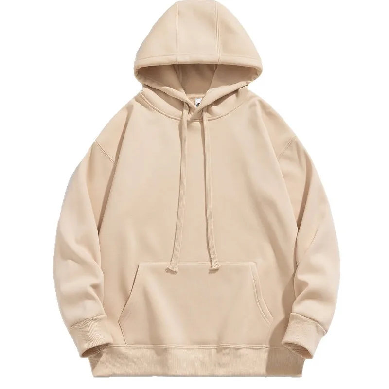 

Fleece-Lined Hooded Sweatshirt Custom Crew Neck Pullover Advertising Shirt Printed Corporate Workwear Zipper Embroid