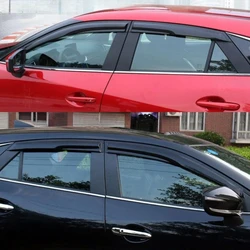 Acrylic Mugen Style Window Vent Visor/Rain Sun Wind Defecltor Guard For 2013-2024 2021 2022 2024 Mazda CX5 CX-5 CX-3 CX-4