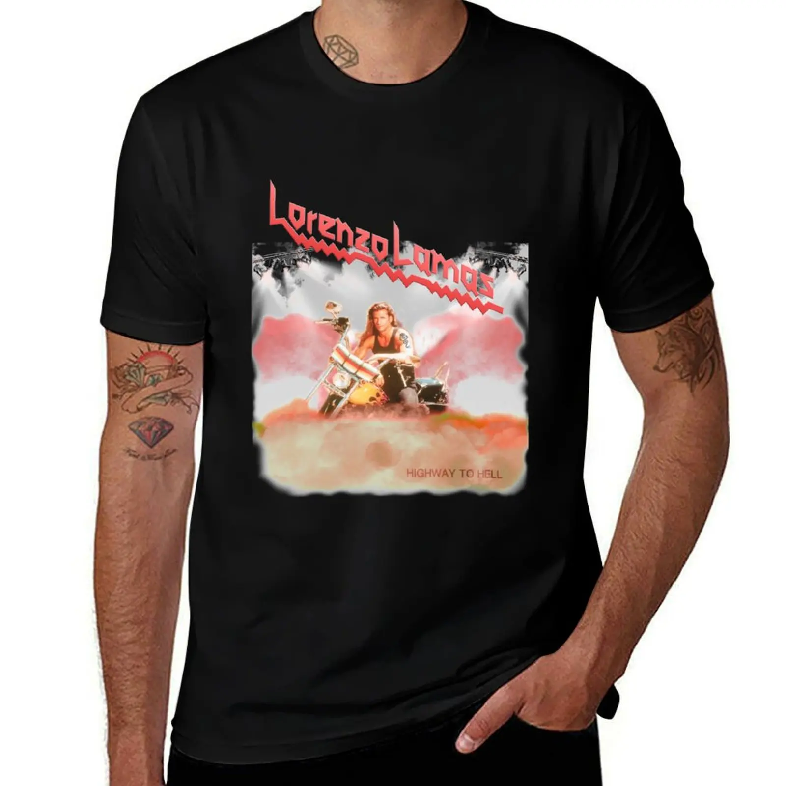

Lorenzo Metal Lamas T-Shirt t shirt custom print graphic t shirts for man t shirts for man graphic vintage T-shirt
