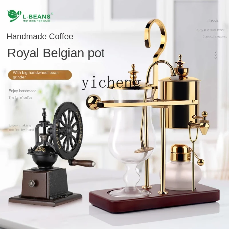 c3 Vacuum Coffee Maker Glass Alcohol Distillation Pot Siphon Pot Tea Coffee Color Pot