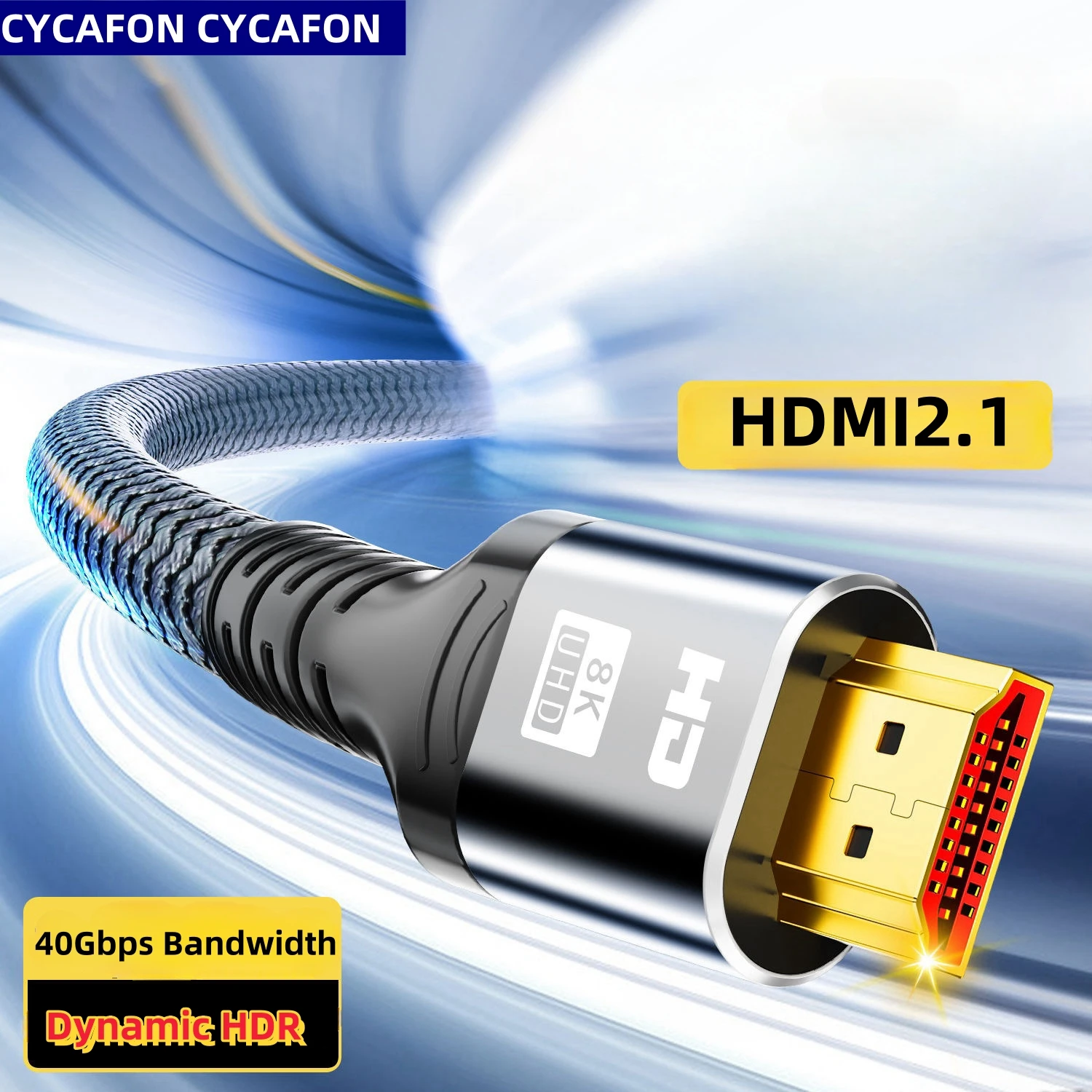 

8K HDMI-campatible 2.1 Cable HDMI Cord 8K 60Hz 4K 120Hz 48Gbps EARC ARC HDCP Ultra High Speed HDR for HD TV Laptop Projector PS4