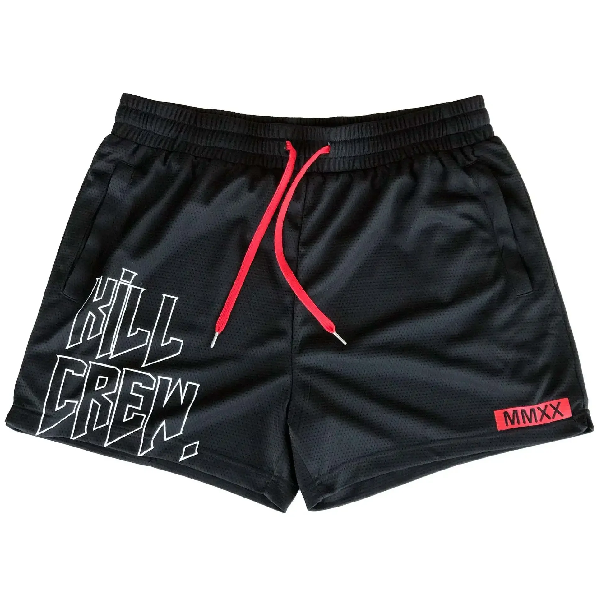 Summer Men's Shorts, Sports Mesh Quick Drying Beach Pants, Training Triad Pants, Muscle Fitness, Long-distance Running