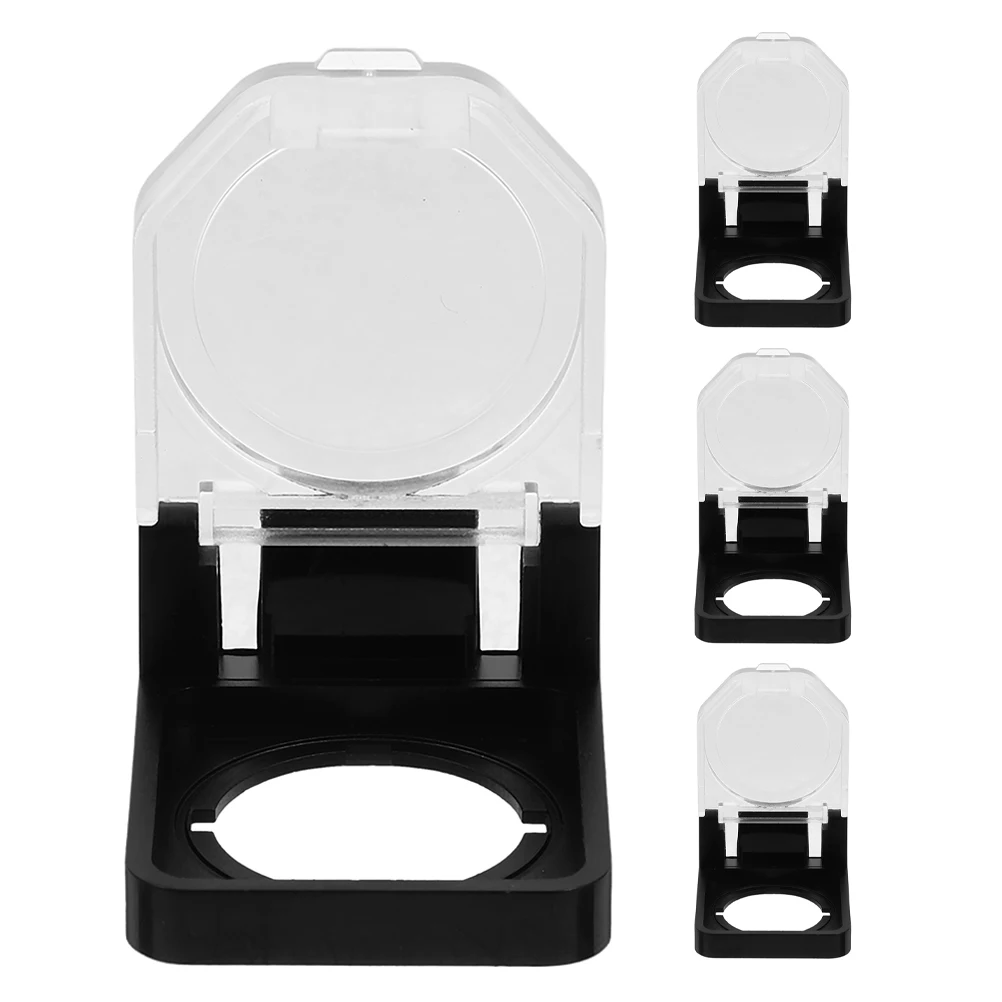 

4pcs Power Button Covers Waterproof Dustproof Safety Protector Switches Home Office Factory Plastic Easy Install