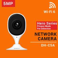 Dahua DH-C5A Cube 5MP Indoor IP Camera Support Pet & Human Detection Two way talk Privacy Mode H.265 Home Baby Wifi MIni Webcam