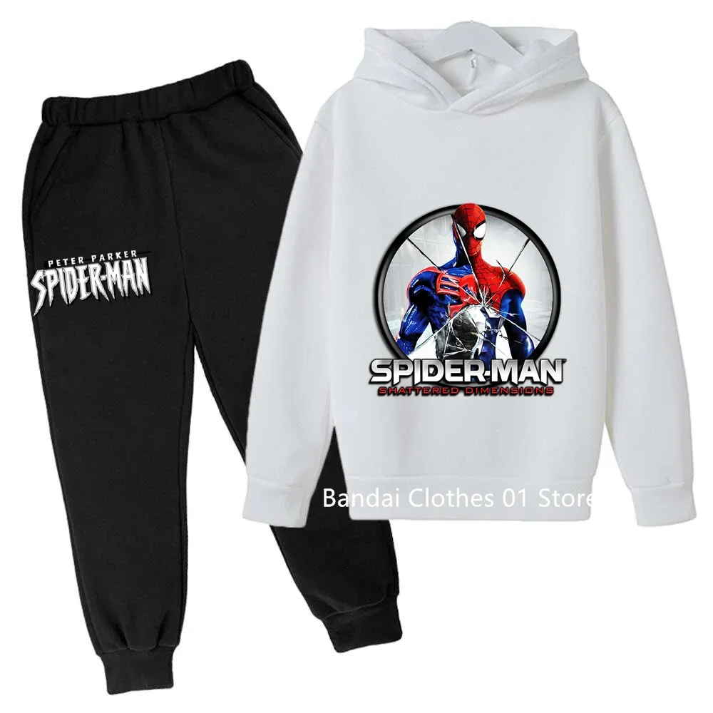 

Spiderman Boys Sweater Set Spring and Autumn New Pullovers Children's Boys Big Children's All-match Two-Piece Suit