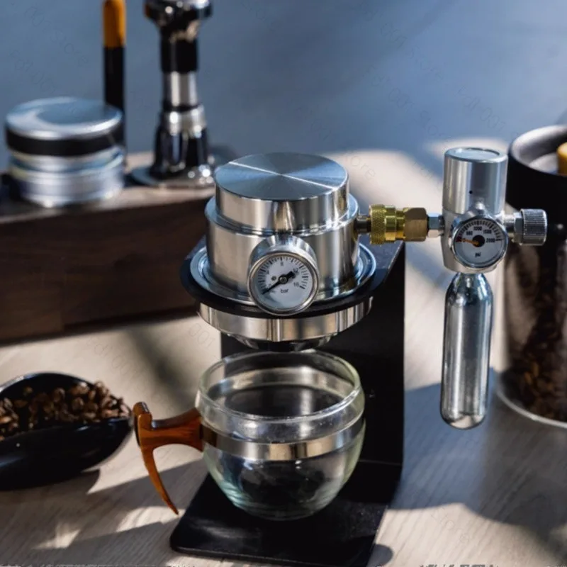 Household small portable espresso machine, handle, pressure extraction, pneumatic coffee machine
