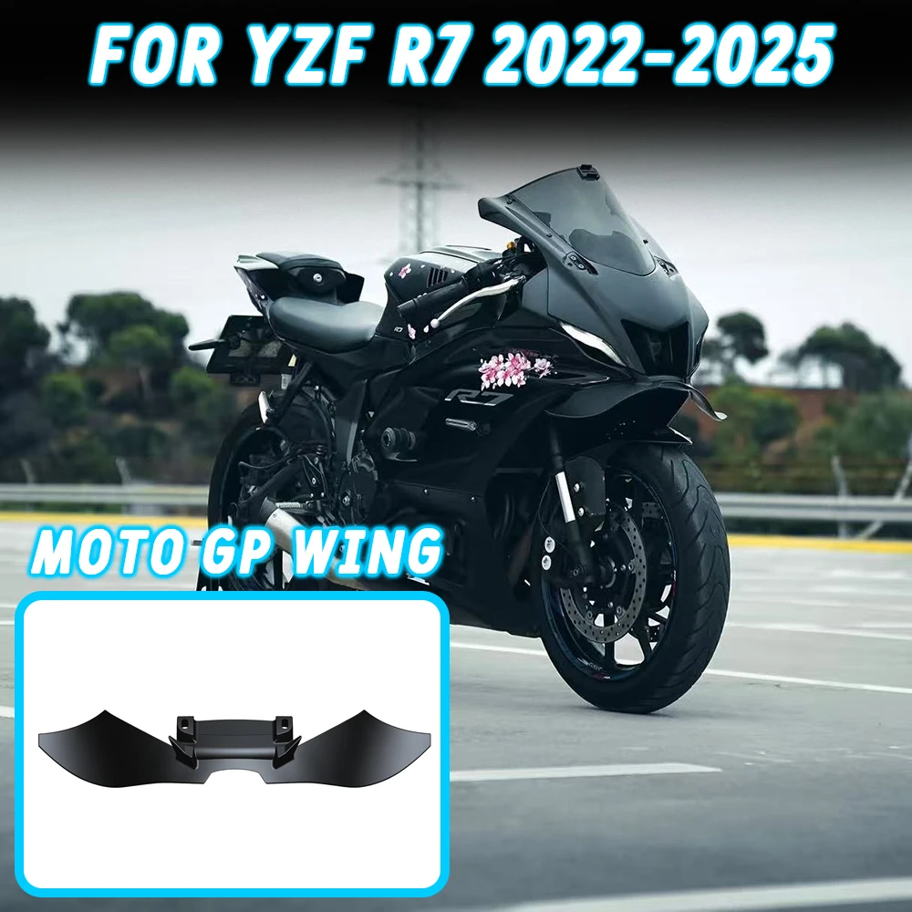 

For YAMAHA YZF R7 Wind Wing Aerodynamics Fairing Winglets YZF-R7 GP WING Motorcycle Front Spoiler Lower spoiler Front Lip 2022+