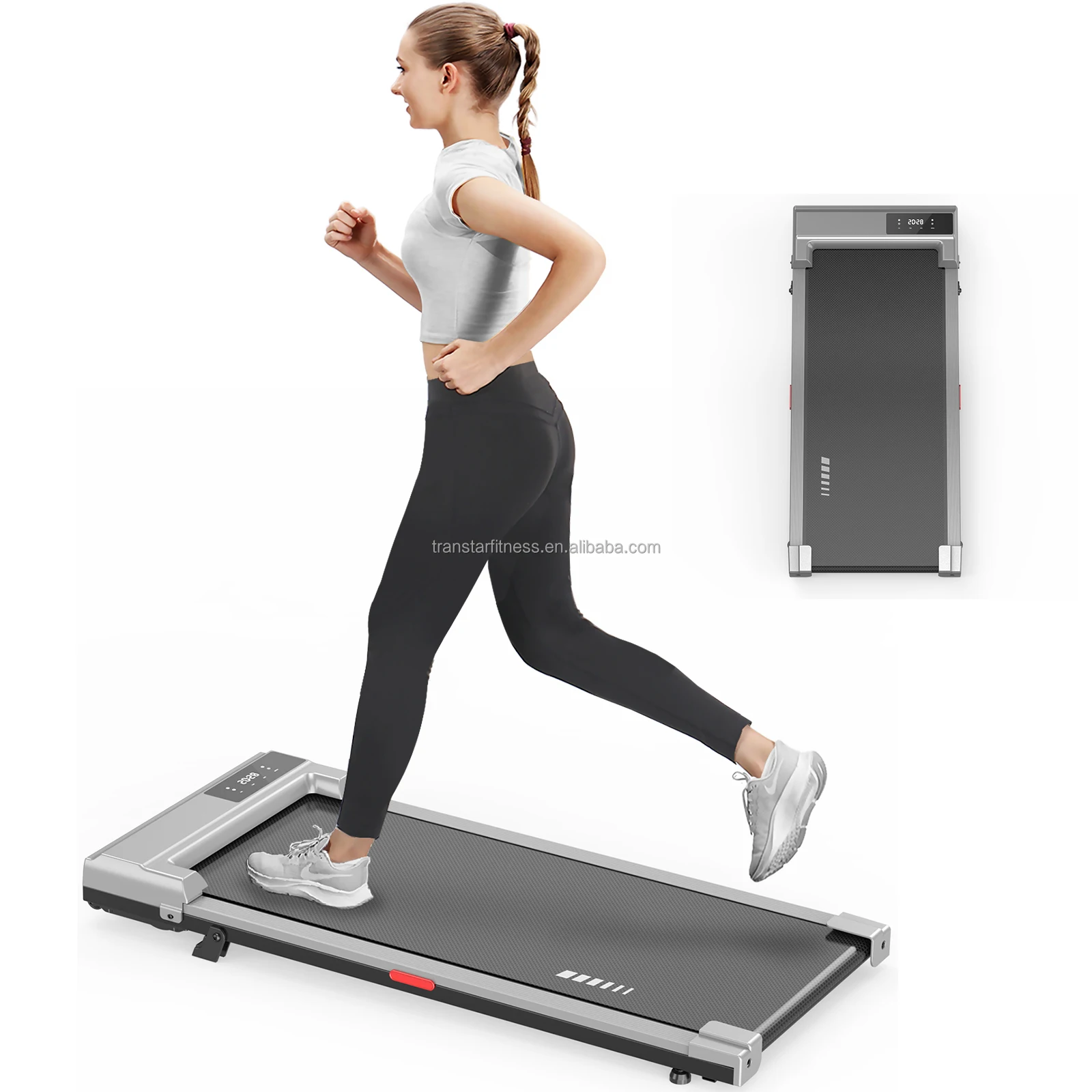 2025 Online Hot Sales Cheap Mini Walking Running Machine Indoor Walking Pad Under Desk Treadmill for Home Fitness