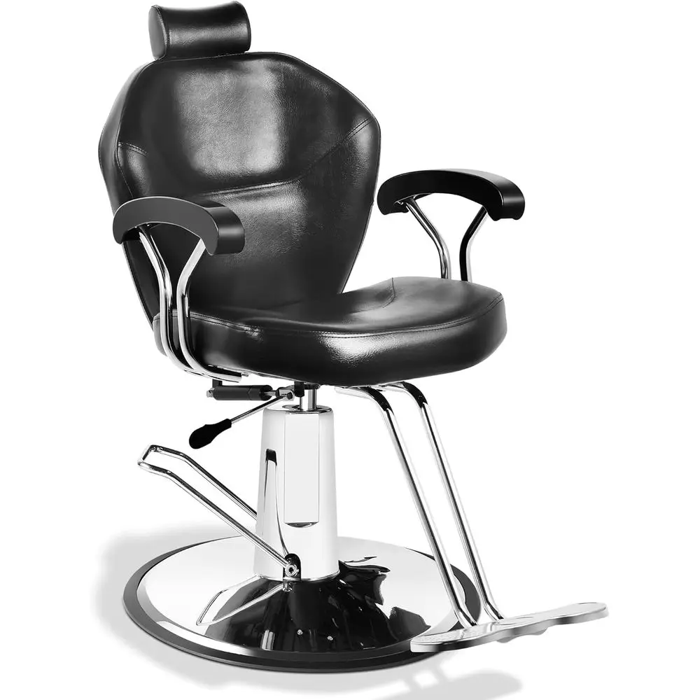 

Стул с сверхмощным гидравлическим насосом, универсальное вращающееся на 360° стул для салона с откидной спинкой, прочное спа-оборудование для красоты со стальным каркасом