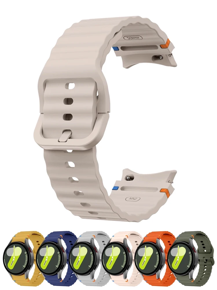 Original band for Samsung Galaxy Watch 7 FE 6 4 Classic 5 pro 44mm 40mm Silicone correa Bracelet Galaxy Watch 6 classic Straps