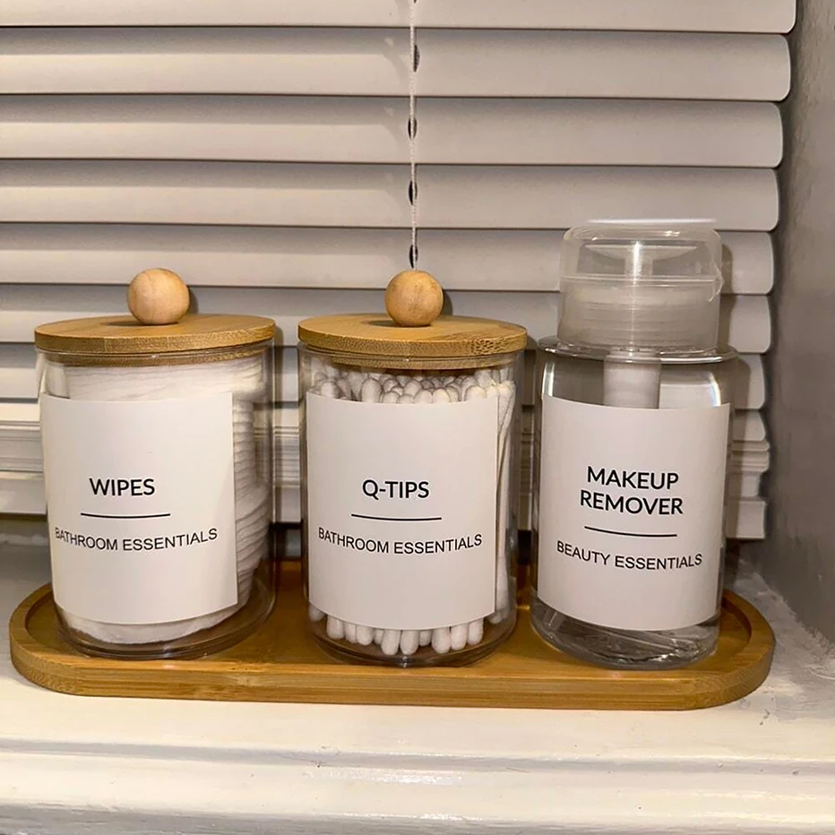 Bathroom Classification Label Sticker Travel Shampoo Bottles Hand Soap Conditioner Waterproof Labels Cosmetic Label Sticker