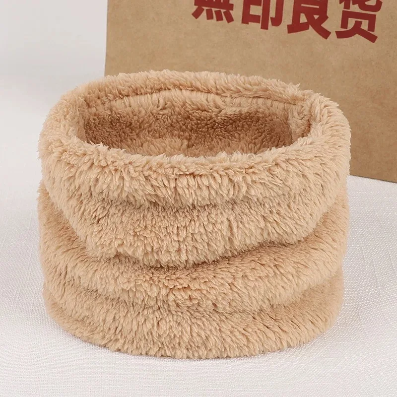 Cashmere Women\'s Neck Warmer Snood Women Winter Scarf Solid Thick Neckerchief Full Face Mask Muffler Outdoor Winter Accessories