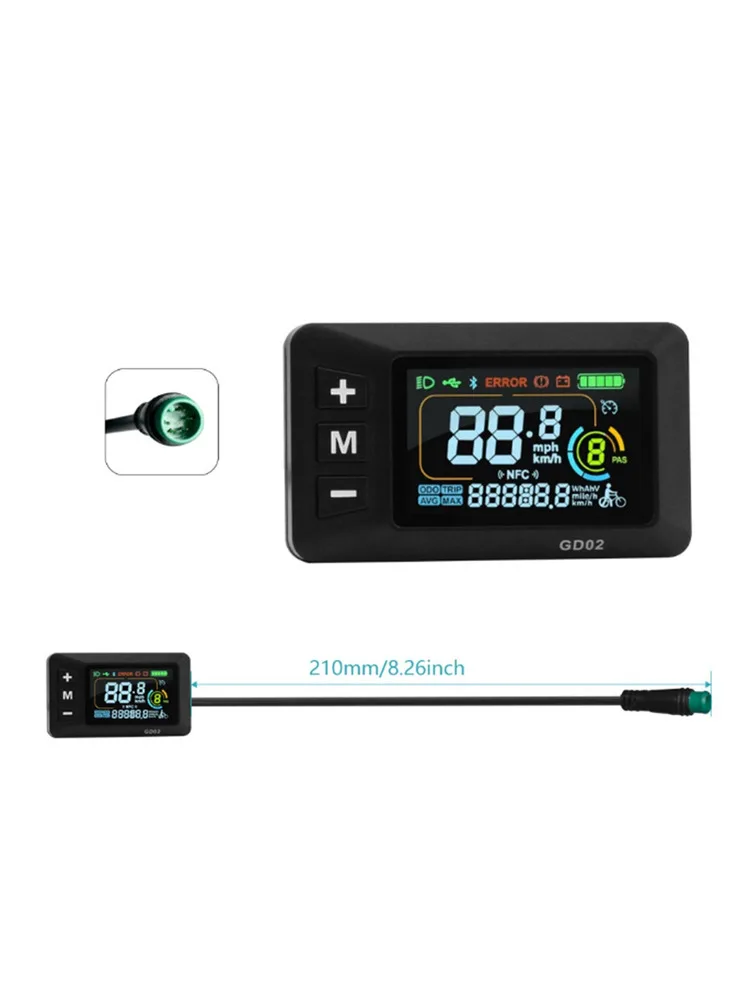 AliExpress TOOPRE 24V-60V Display Waterproof Connectors Efficient Operation Large LCD Screen For Electric Scooters Ride Monitoring