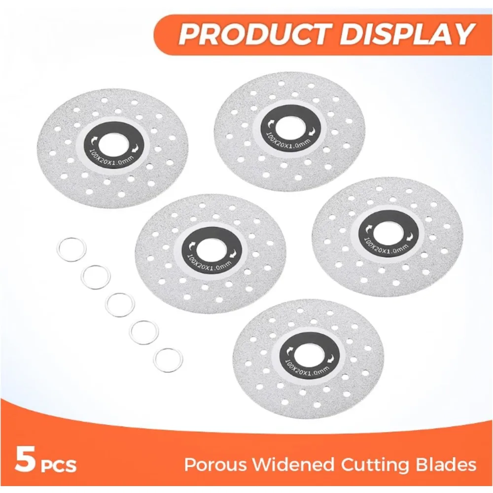 

5PC Cutting Piece Angle Grinding Machine Special Multi functional Rock Plate Ceramic Glass Marble Trimming Cutting Grinding Piec