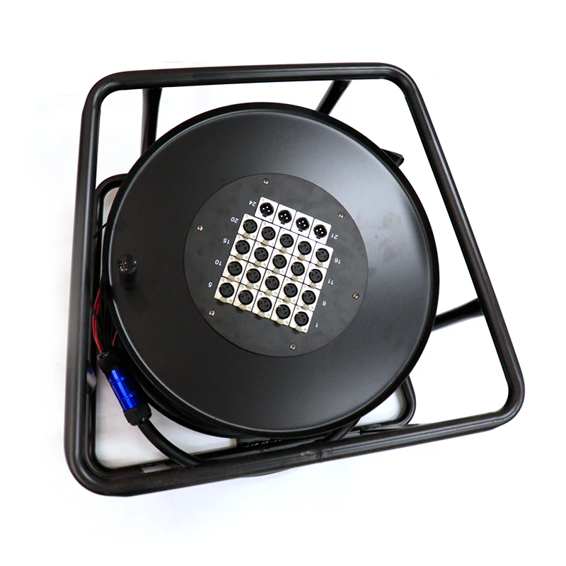 24 32 channel XLR cable reel 100 150 feet 200 feet speaker cable audio snake cable reel