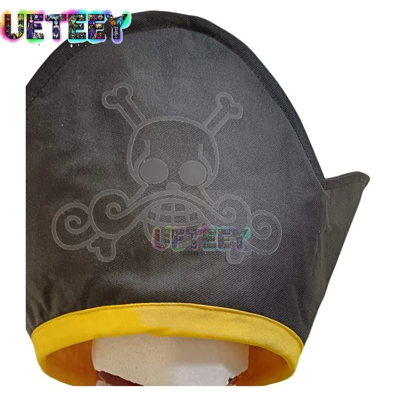 UETEEY COS Gol D. Roger Pirate Hat Cosplay Costume Halloween Set Custom Size view 5