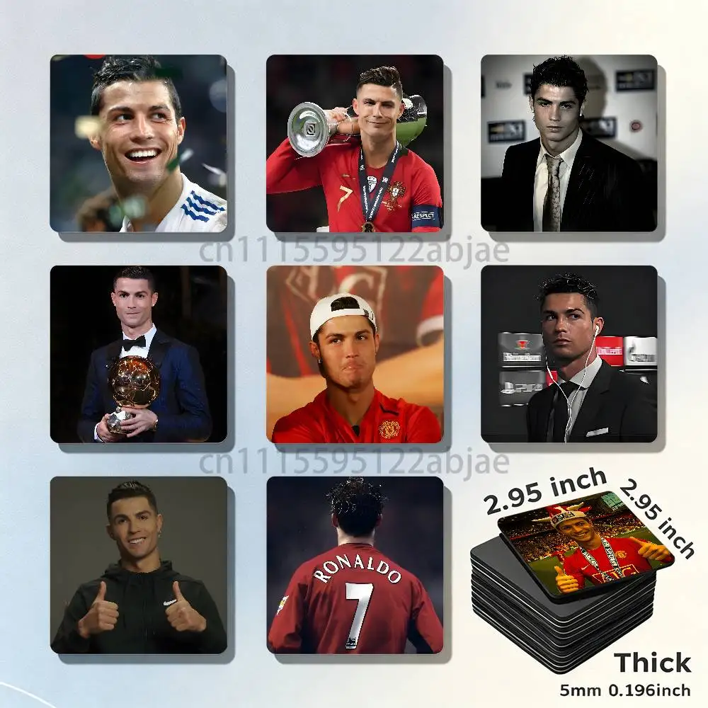 C-Cristiano R-Ronaldo Fridge Magnetic Magnet PVC Memorial Decor for Family Friends Students Adults
