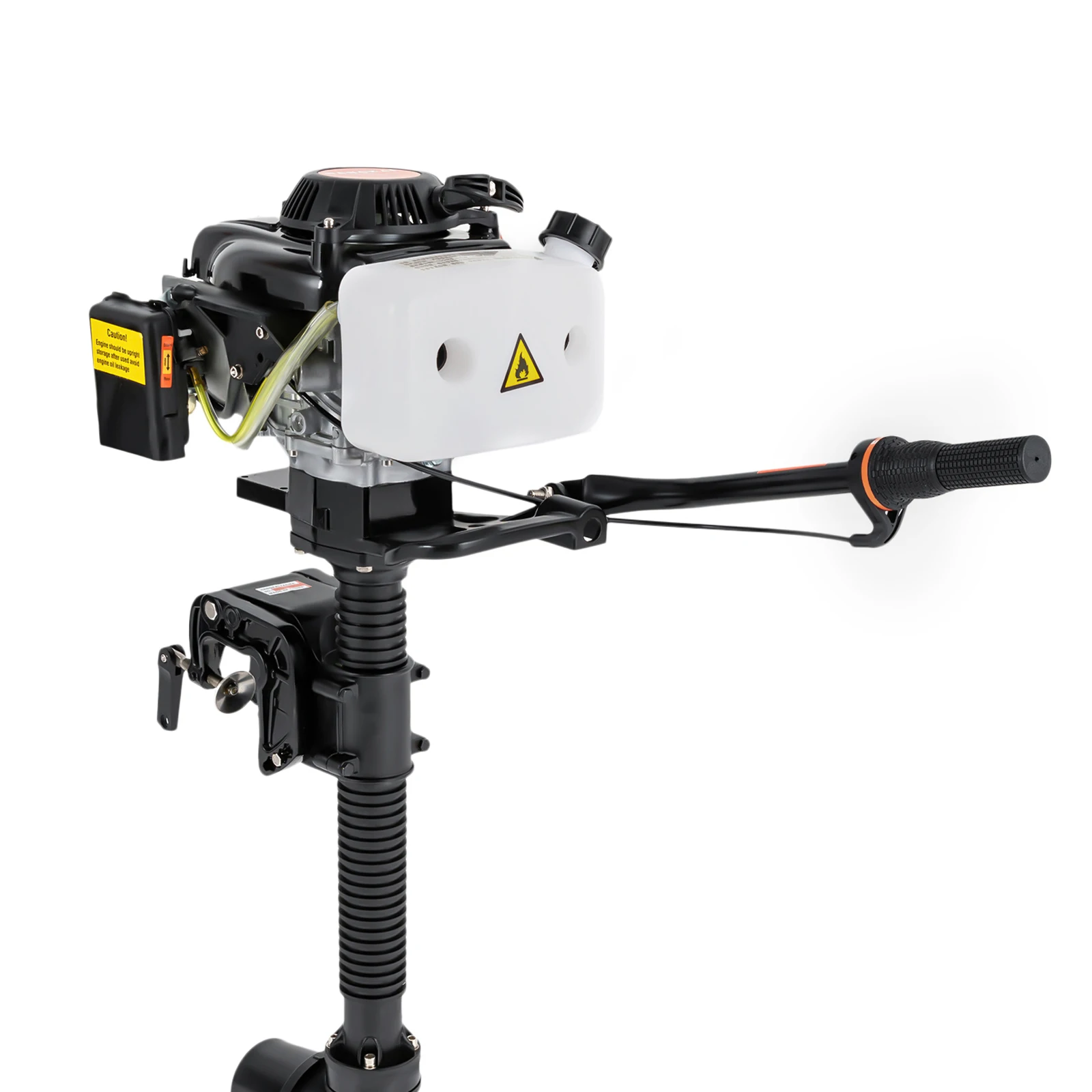 محرك خارجي 4HP 55cc رباعي الأشواط، محرك قارب 2900 وات مع مضخة نفاثة، 360 درجة °   إمالة لقوارب الصيد القابلة للنفخ، بداية يدوية