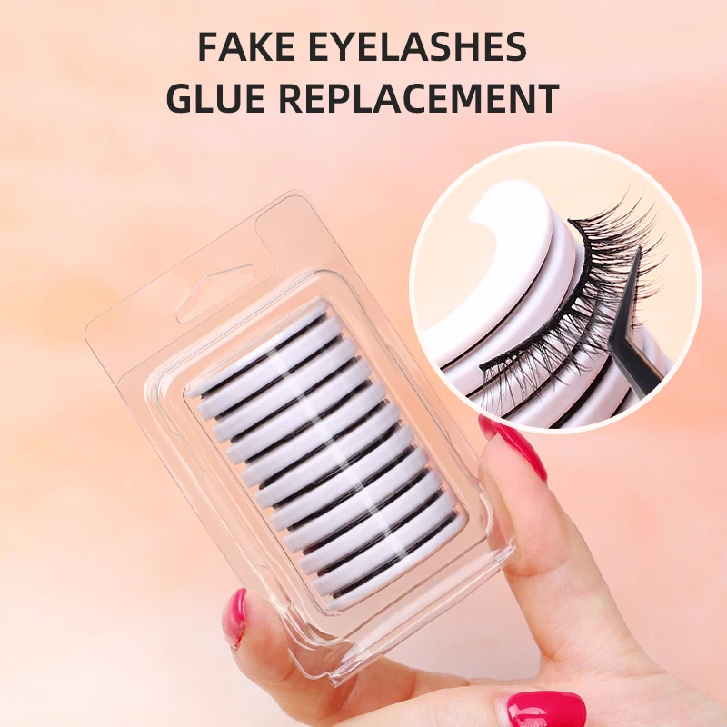 Article 10/Box Reusable Self-Adhesive Glue-Free Eyelash Glue Strip False Eyelashes Makeup Tools No Glue eyelashes Hypoallergenic