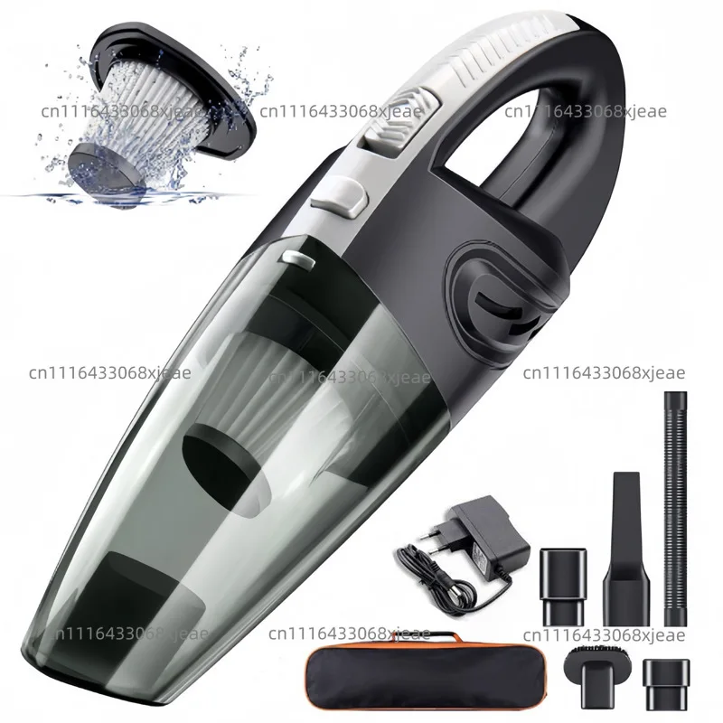 Portable wireless vacuum cleaner, multi-functional vehicle and home dual-purpose rechargeable, long-lasting battery life suction