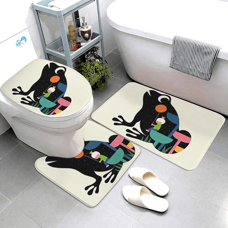 Anti-slip Bath Mat Shower Mat Bathroom Small Rug Foot Mat Entrance Door Mat Kitchen Mat Bedroom Simple Mat Bathtub toilet rug