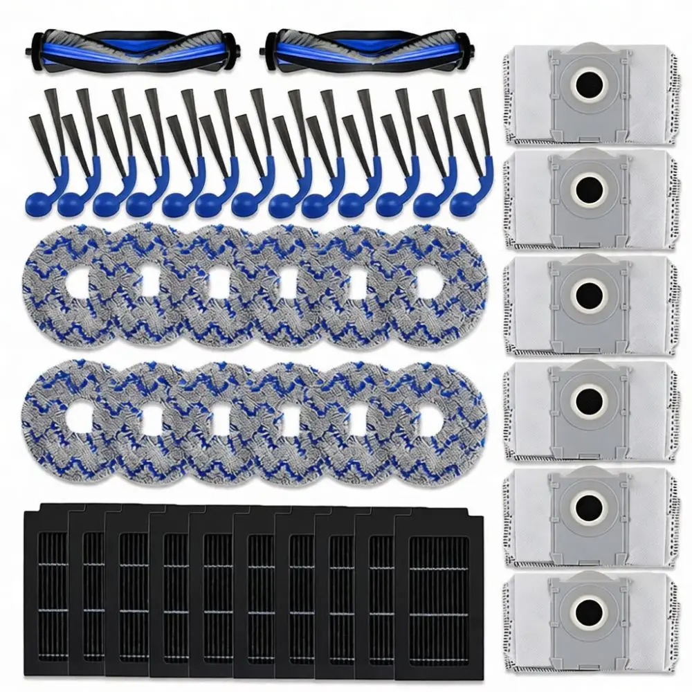 Robot Vacuum Replacement Accessories For Ecovacs T30C T50S N50 Main Brush Side Brush Filter Mop Cloth Dust Bag Spare Parts
