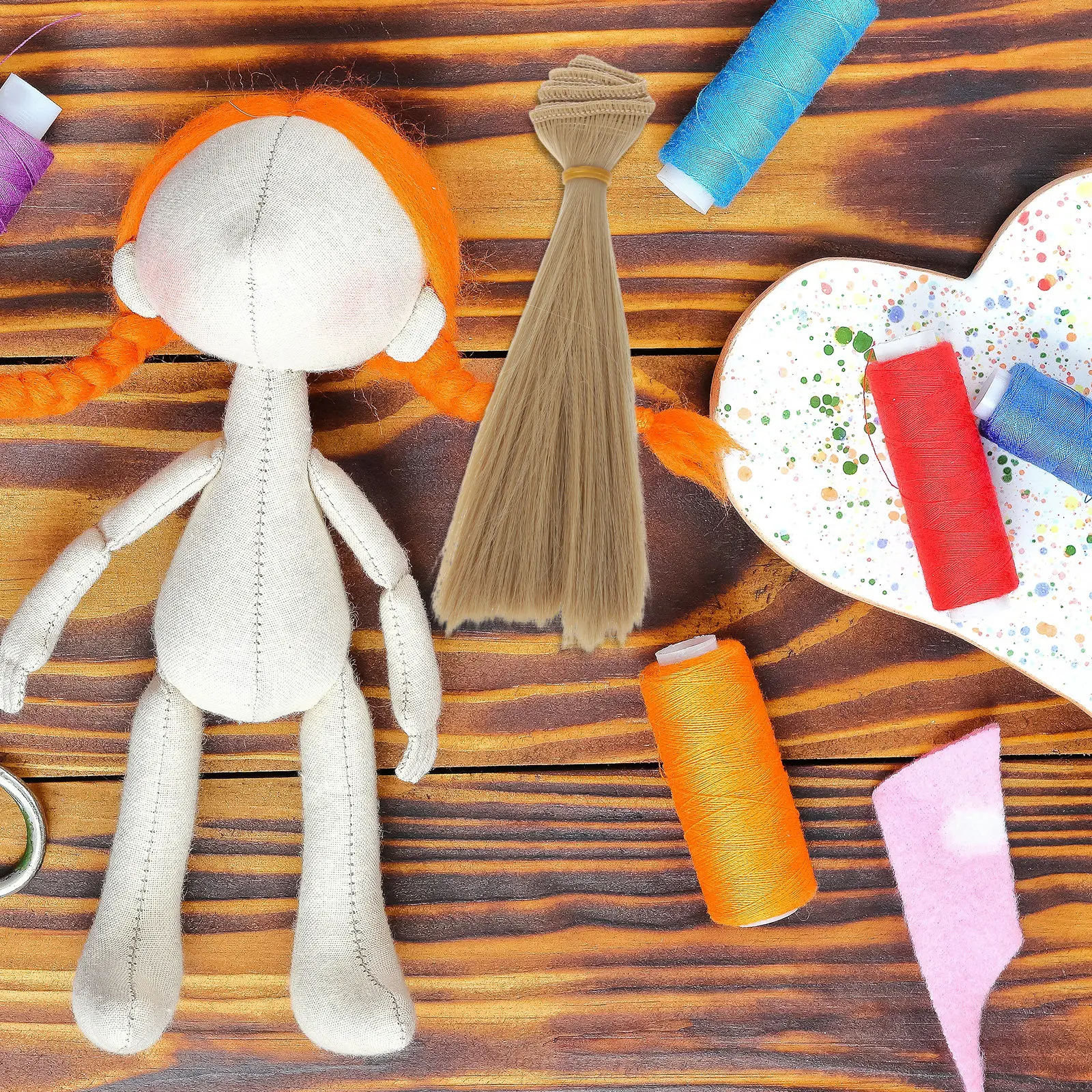 8-piezas-de-tramas-de-cabello-sintetico-dorado-resistente-a-altas-temperaturas-lisas-para-reemplazo-de-pelucas-fabricacion-de-cabello-bjd-trenzado-tejido-y-manualidades-diy