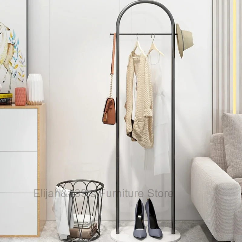 

Luxury Modern Coat Rack Hanger Bedroom Balcony Metal Free Standing Clothing Rail Industrial Porte Manteau Hallway Furniture