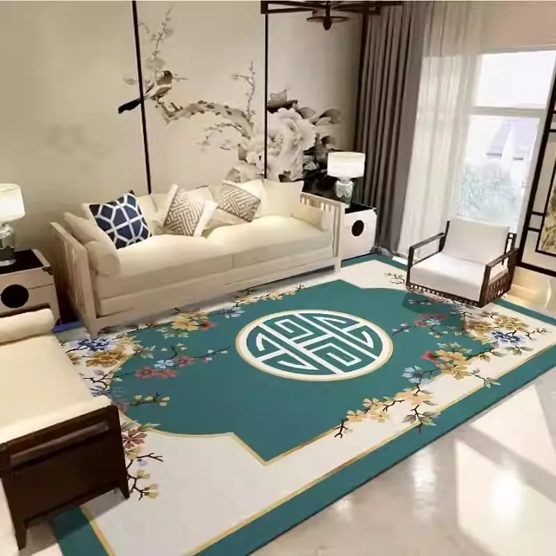 New Chinese-style Carpet for Living Room Modern Bedroom Floor Mat Chinese Style Room Bedside Mat