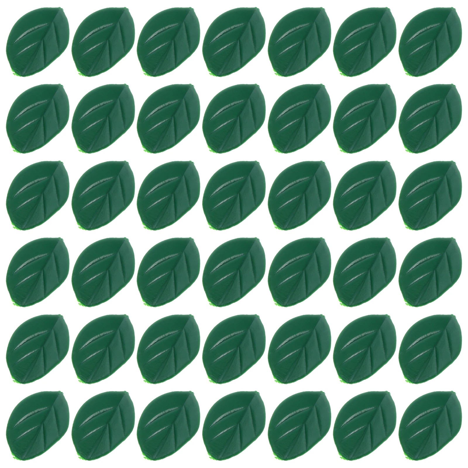 

200Pcs Dark Green Artificial Fake Leaves Versatile Decoration for DIY Craft Projects Home Office Wedding Decor Realistic Faux